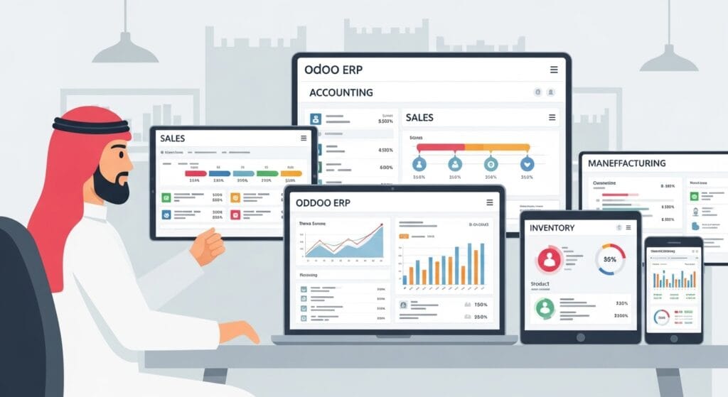 Odoo ERP dashboards