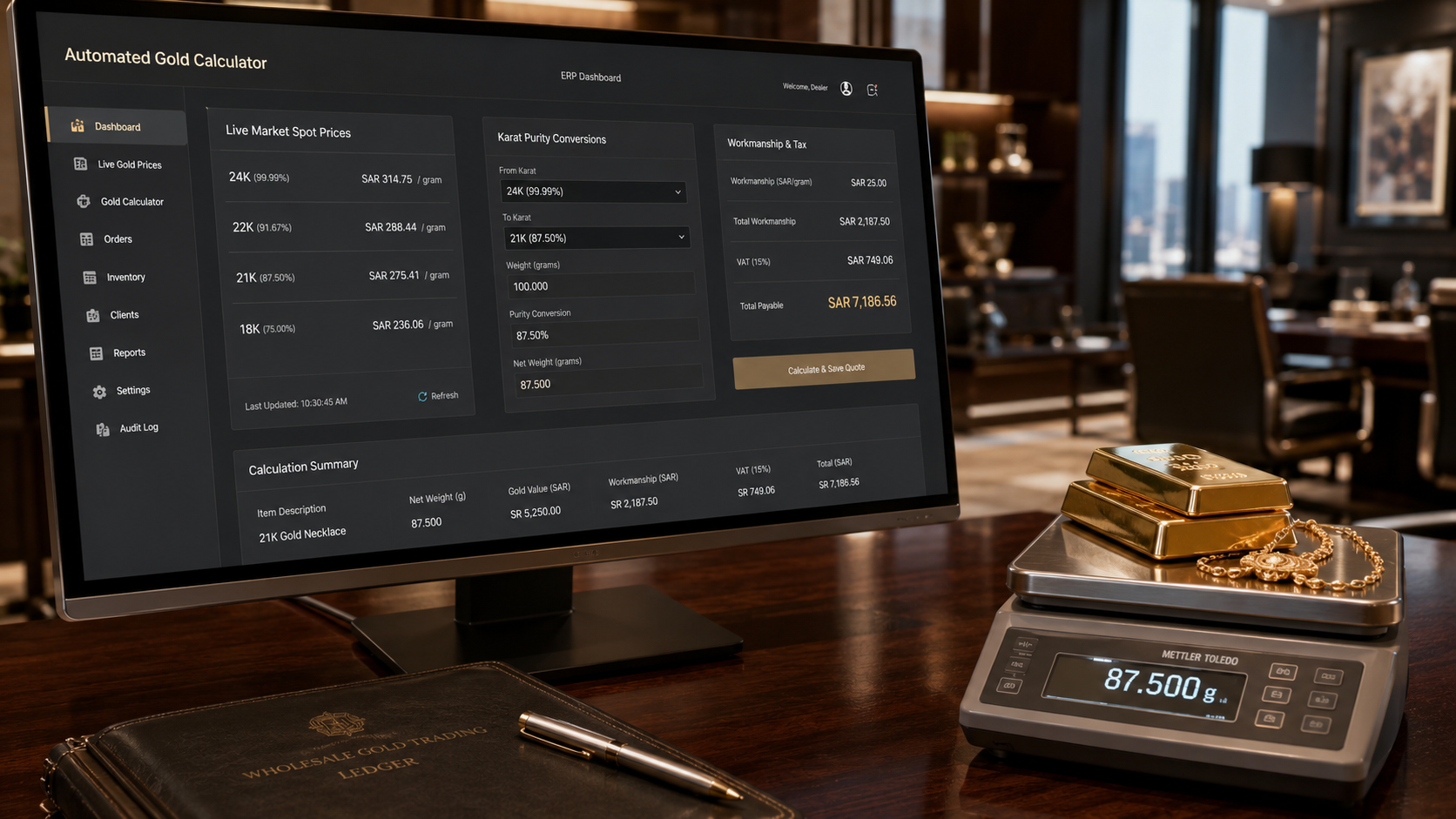 Gold calculator